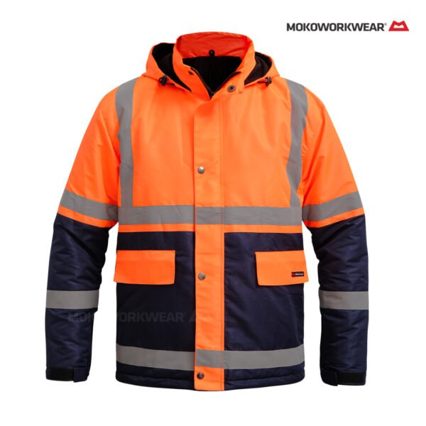 Jacket Orange Navy Mokoworkwear