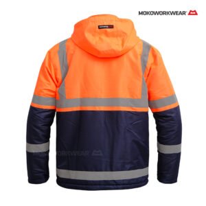 Jacket Orange Navy Mokoworkwear