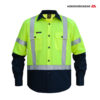 Wearpack Safety Lime Navy X Reflector
