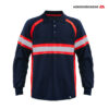 Polo Shirt Navy Red